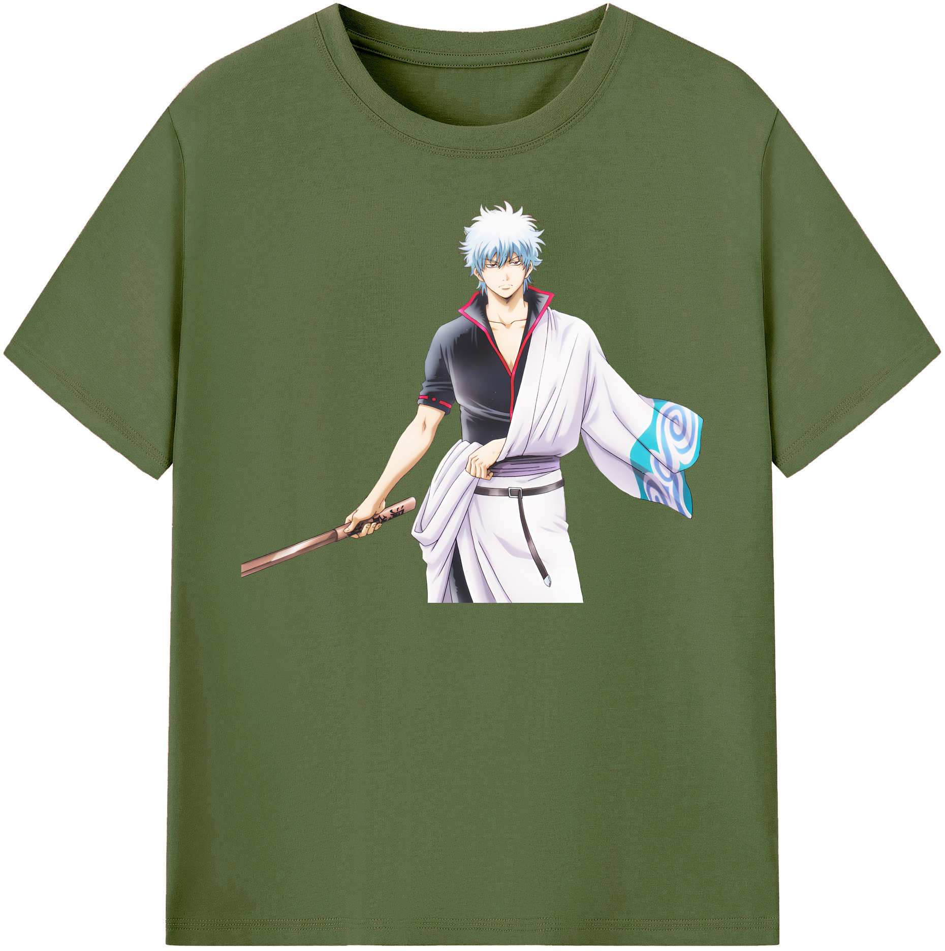 （画像用） ぎんたま 坂田銀時（さかたぎんとき） 神楽 志村新八（しむら しんぱち） GINTAMA Sakata Gintoki Kagura Shimura Shinpachi 綿100％半袖Tシャツ（フロントプリント）